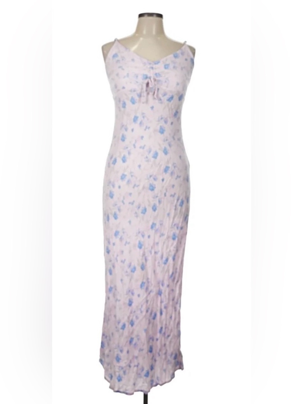 wild fable Pastel Pink and Light Blue Smocked Top maxi dress